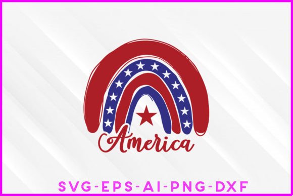 America 4th of July SVG Design for Graphics