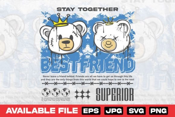 Best Friend Bear Doll Vintage Design Graphics