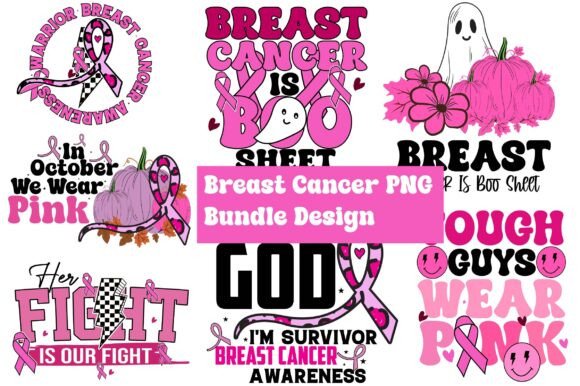 Breast Cancer PNG Bundle: Graphics & T-Shirt Designs