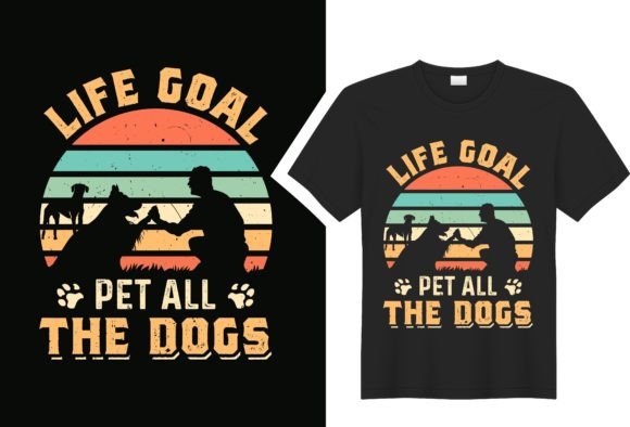 Dog Vector Vintage T-Shirt Design Graphics