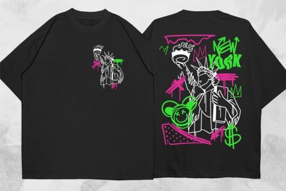 New York Graffiti Urban T-Shirt Design Graphics