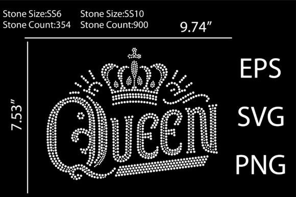 Queen Rhinestone Templates Design Review