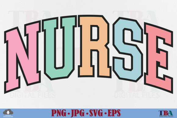 Retro Nurse SVG Graphics for T-Shirt Designs