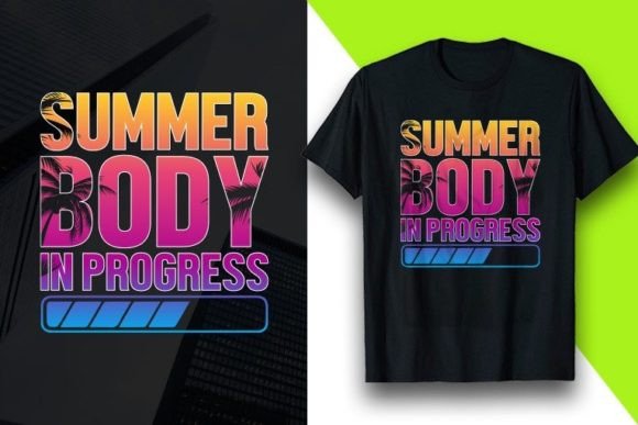 Summer Body Graphics for T-Shirt Designs