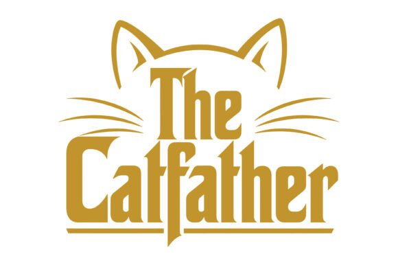 The Catfather SVG Design: Graphics & T-Shirt Designs