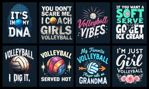 Volleyball Graphics & T-Shirt Designs Review